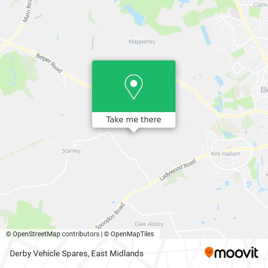 Derby Vehicle Spares map