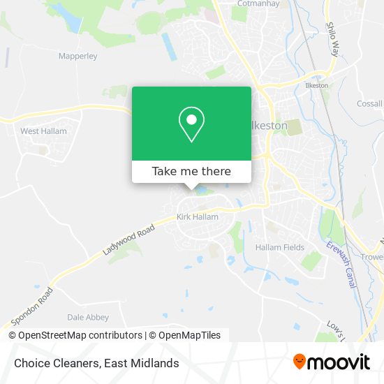 Choice Cleaners map