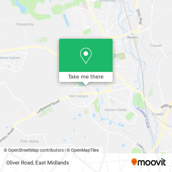 Oliver Road map