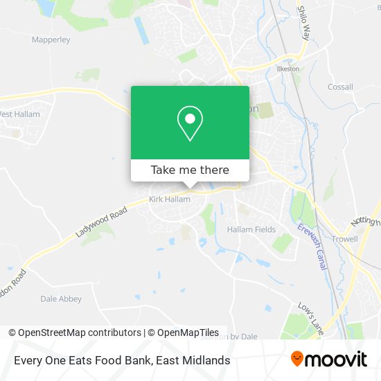 Every One Eats Food Bank map