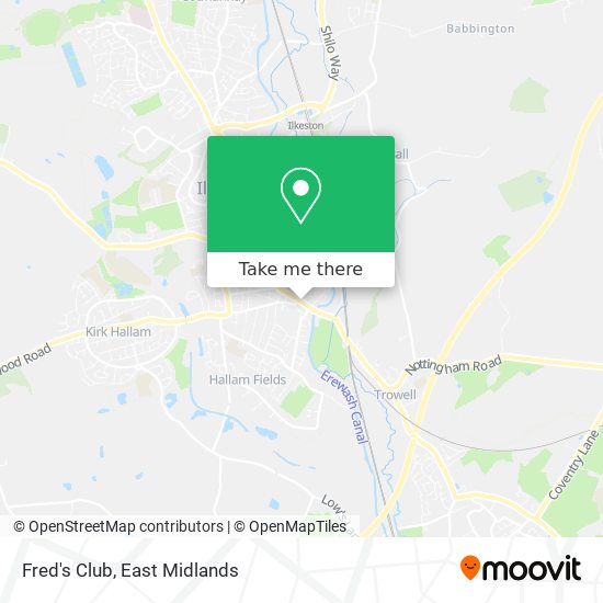 Fred's Club map