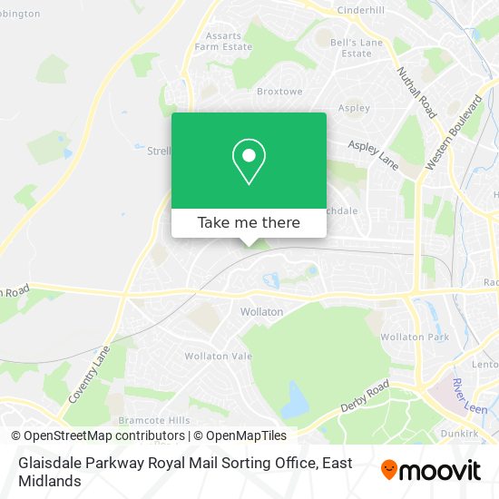 Glaisdale Parkway Royal Mail Sorting Office map