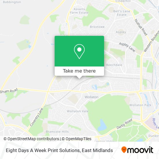 Eight Days A Week Print Solutions map