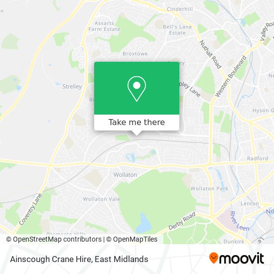 Ainscough Crane Hire map