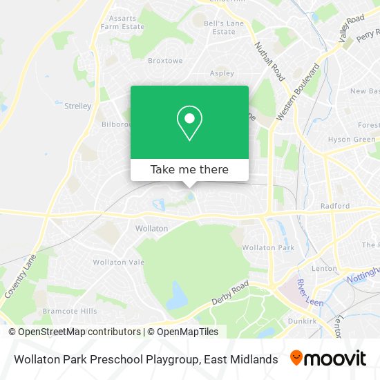 Wollaton Park Preschool Playgroup map