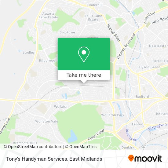 Tony's Handyman Services map