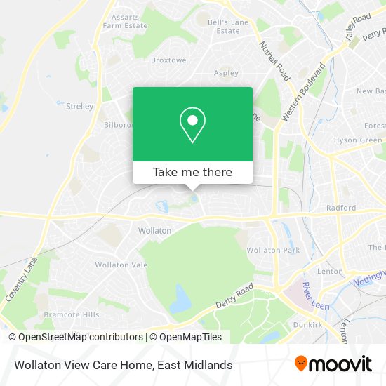 Wollaton View Care Home map