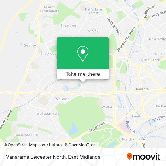 Vanarama Leicester North map