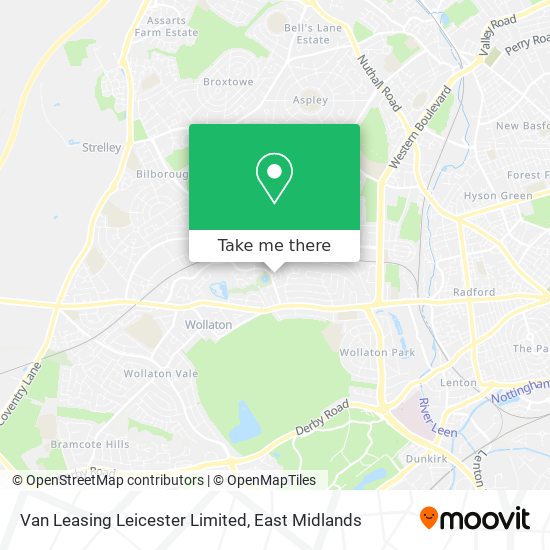 Van Leasing Leicester Limited map