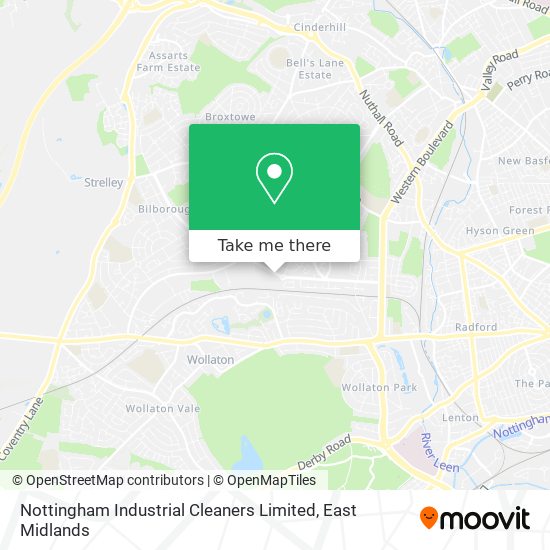 Nottingham Industrial Cleaners Limited map
