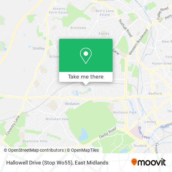 Hallowell Drive (Stop Wo55) map