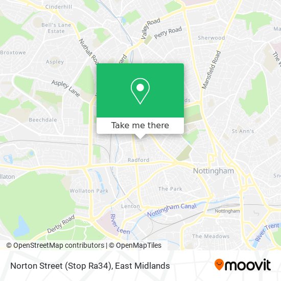 Norton Street (Stop Ra34) map