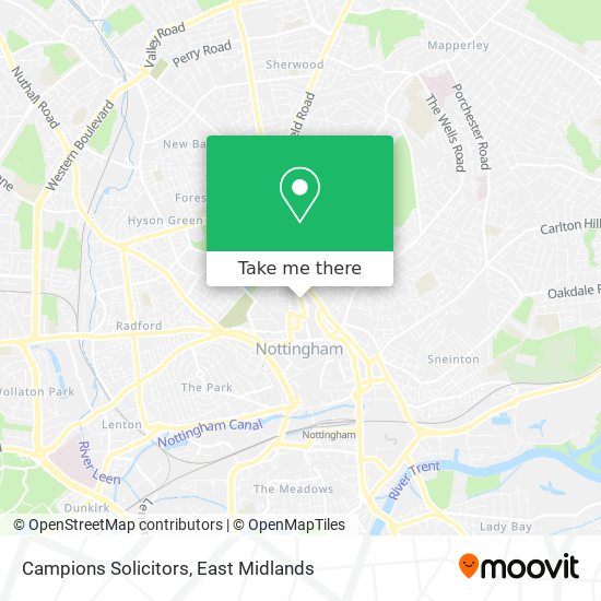 Campions Solicitors map