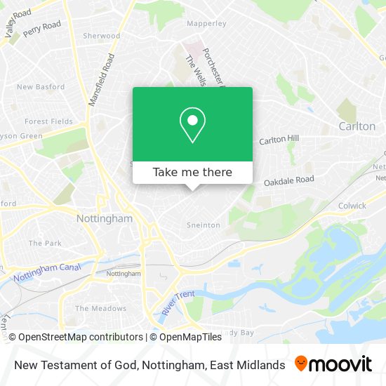 New Testament of God, Nottingham map