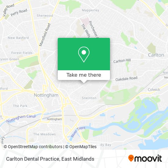 Carlton Dental Practice map