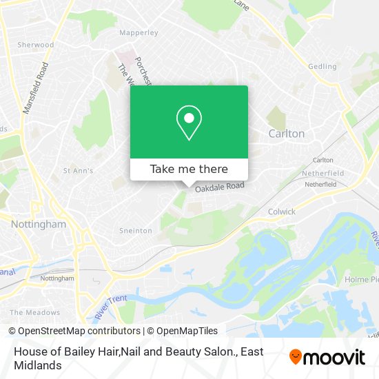House of Bailey Hair,Nail and Beauty Salon. map