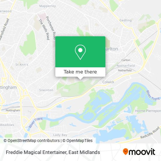 Freddie Magical Entertainer map