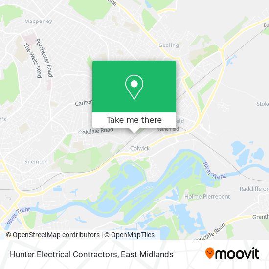 Hunter Electrical Contractors map