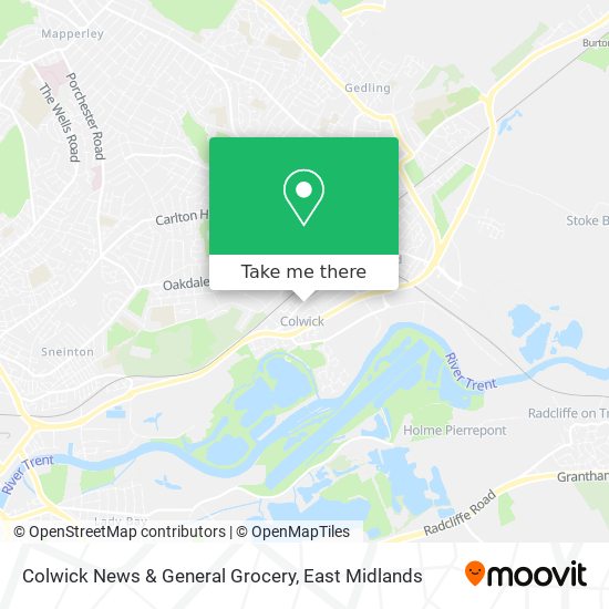 Colwick News & General Grocery map