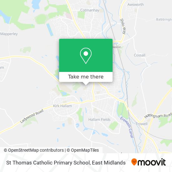 St Thomas Catholic Primary School map