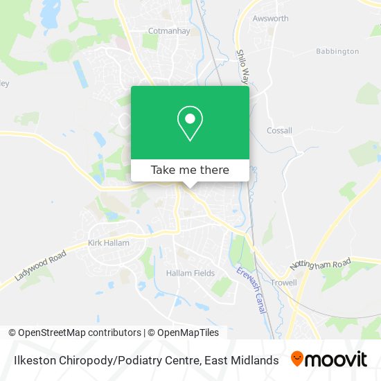 Ilkeston Chiropody / Podiatry Centre map