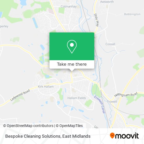 Bespoke Cleaning Solutions map