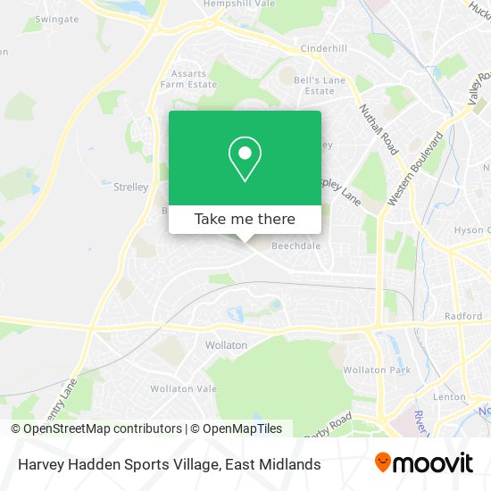 Harvey Hadden Sports Village map