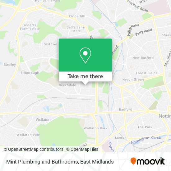 Mint Plumbing and Bathrooms map