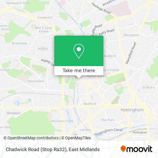 Chadwick Road (Stop Ra32) map