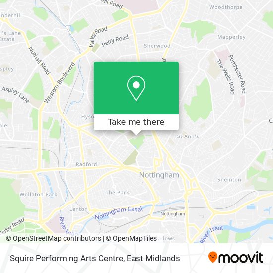 Squire Performing Arts Centre map