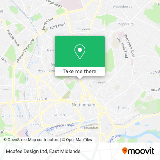 Mcafee Design Ltd map