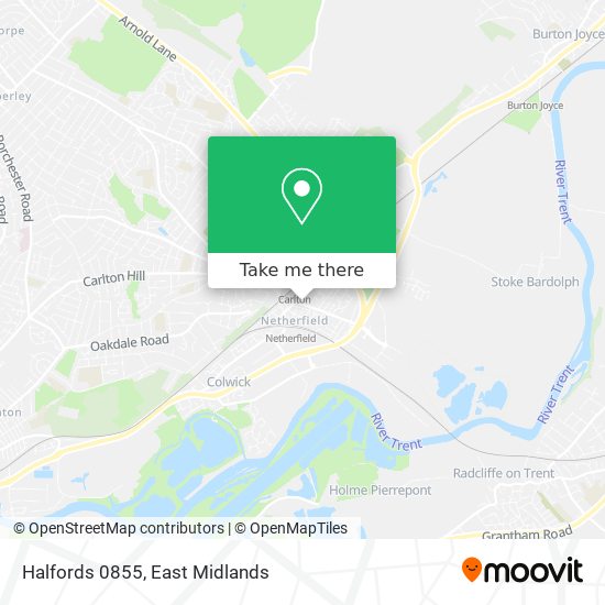 Halfords 0855 map