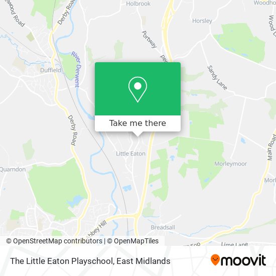 The Little Eaton Playschool map