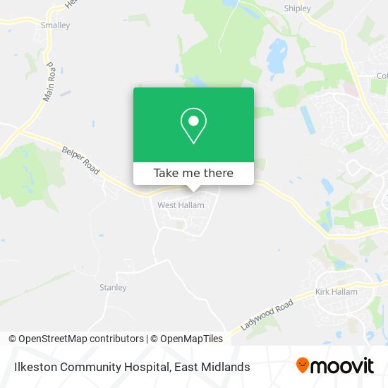 Ilkeston Community Hospital map