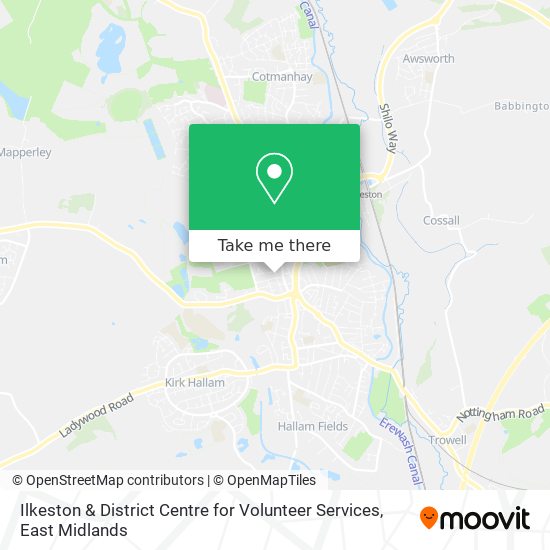 Ilkeston & District Centre for Volunteer Services map