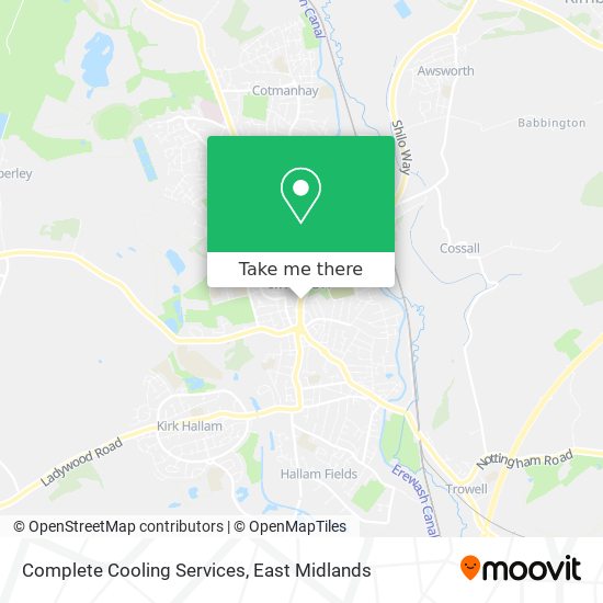 Complete Cooling Services map