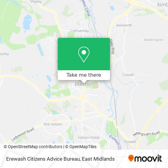 Erewash Citizens Advice Bureau map