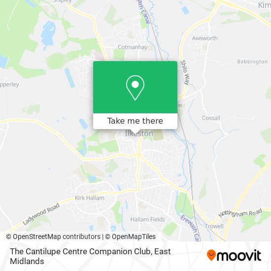 The Cantilupe Centre Companion Club map