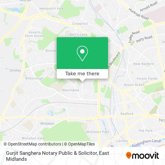 Gurjit Sanghera Notary Public & Solicitor map