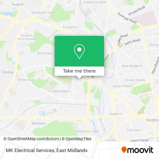 MK Electrical Services map