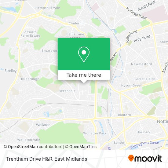 Trentham Drive H&R map