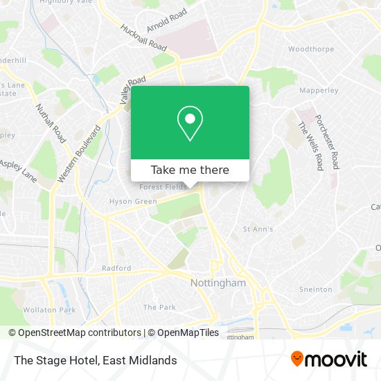 The Stage Hotel map
