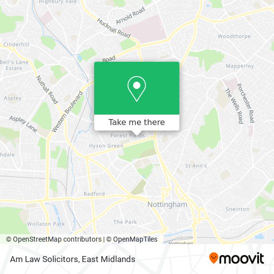 Am Law Solicitors map
