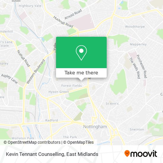 Kevin Tennant Counselling map
