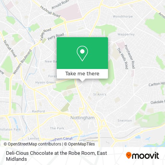 Deli-Cious Chocolate at the Robe Room map