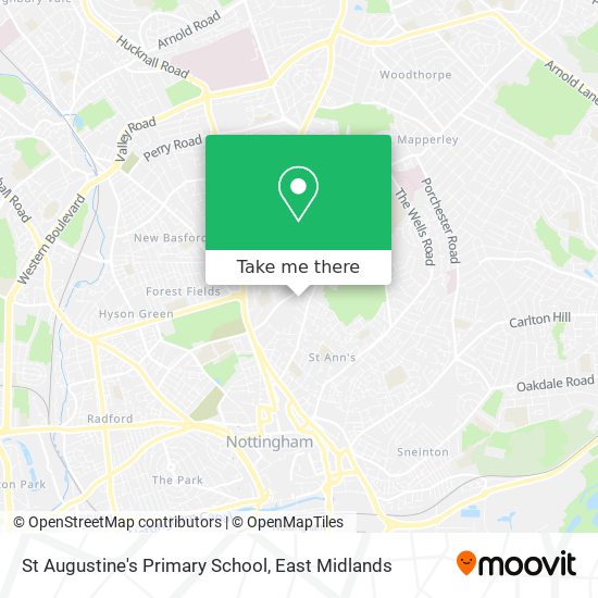 St Augustine's Primary School map