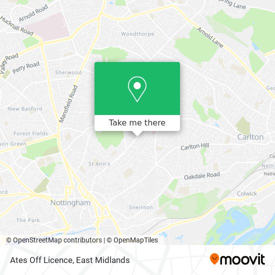 Ates Off Licence map