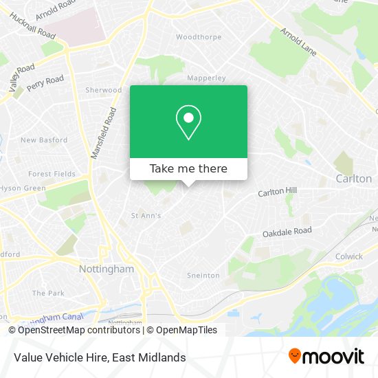Value Vehicle Hire map