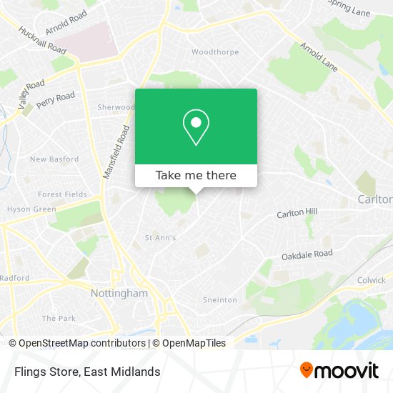 Flings Store map