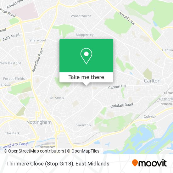 Thirlmere Close (Stop Gr18) map